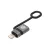 Home USBCA4 USB-C átalakító, 30W, LIGHTNING dugó, USB-C aljzat, gyorstöltés, adattovábbítás