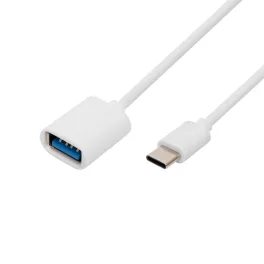   Home USBC OTG kábel, USB-C dugó, USB-A aljzat, kétirányú, 16cm, 2,1A, 480 Mbps, USBC_OTG