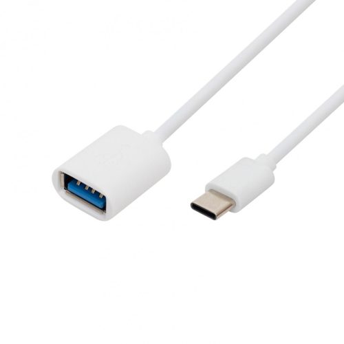 Home USBC OTG kábel, USB-C dugó, USB-A aljzat, kétirányú, 16cm, 2,1A, 480 Mbps, USBC_OTG