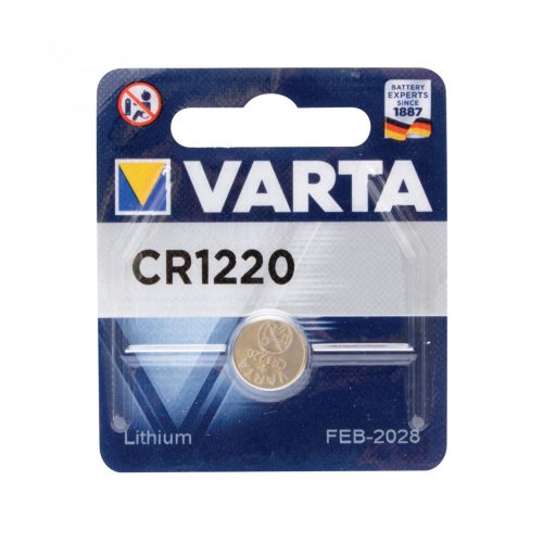 VARTA CR1220 gombelem, lítium, CR1220, 3V, 1 db/csomag, VARTA_CR1220