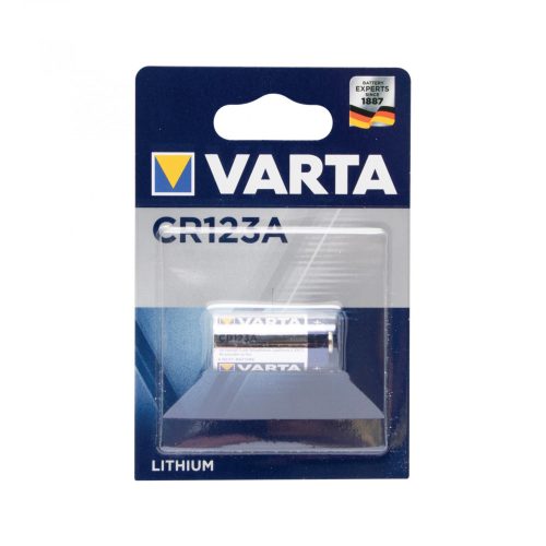 VARTA CR123 elem, lítium, CR123, 3V, 1 db/csomag, VARTA_CR123