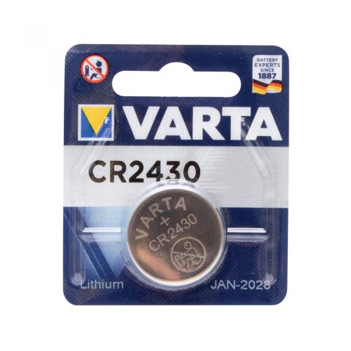 VARTA CR2430 gombelem, lítium, CR2430, 3V, 1 db/csomag, VARTA_CR2430