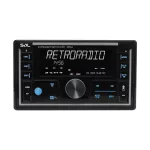 SAL VB5500 SMART autórádió, 4x50W, 2xDIN, FM RDS, USB-microSD, MP3 lejátszó, dupla USB aljzat, telefontöltő, kiválasztható RGB gomb világítás, telefonról is vezérelhető okos autórádió