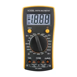   Home VC 830L digitális multiméter, egyenfeszültség, váltófeszültség, egyenáram, ellenállás mérése, mért érték rögzítés, VC_830L