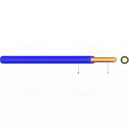   H05V-U 1x 0,75 kék (200) 300/500V egyerű tömörvezeték (M-Cs, MCs)