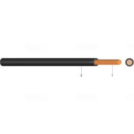   MKH vezeték 1X35mm2 fekete PVC szigetelésű sodrott réz erű H07V-K (MKH)
