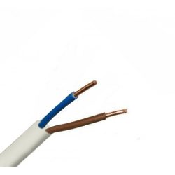   MT kábel 2x2,5mm2 fehér PVC köpenyes réz erű sodrott H05VV-F (MTK)