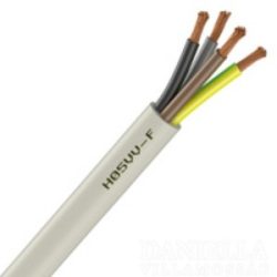   MT kábel 4x0,75mm2 fehér PVC köpenyes réz erű sodrott H05VV-F (MTK)
