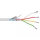 Riasztókábel alarm vezeték 4x0,22 mm2 CCA fehér (100) 65V (YYSch) Corvin