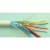Riasztókábel alarm vezeték 2x0.5 + 4x0,22 mm2 CCA fehér (100) 65V (YYSch) corvin