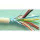 Riasztókábel alarm vezeték 2x0,5+ 8x0,22 mm2 CCA fehér (100) 65V (YYSch, riasztó kábel) Corvin