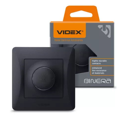 Dimmer 600W black graphite VIDEX BINERA VF-BNDM600-BG