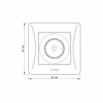 Dimmer 600W white VIDEX BINERA VF-BNDM600-W