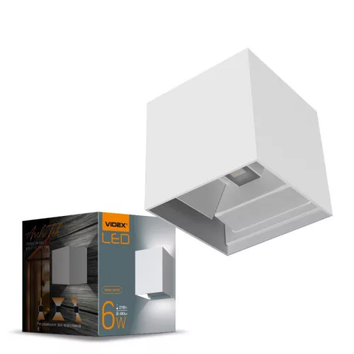 Facade double-sided luminaire VIDEX-6W-ERIC-WHITE VL-AR04-062W