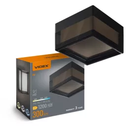   WALL-AND-CEILING-MOUNTED LED LIGHT FITTING VIDEX BHD02 9W 2400-3200-4300K BLACK VL-BHD02-09CBB
