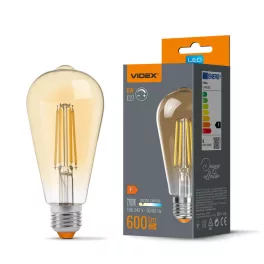   LED Bulb VIDEX Filament C37FtA 6W E14 2200K bronze VL-C37FtA-06142