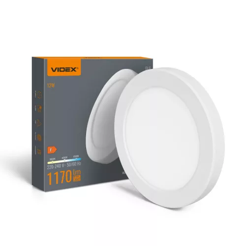 LED Ceiling Light VIDEX DL6R 12W 3000K-4000K-65000K 230V White VL-DL6R-12CW