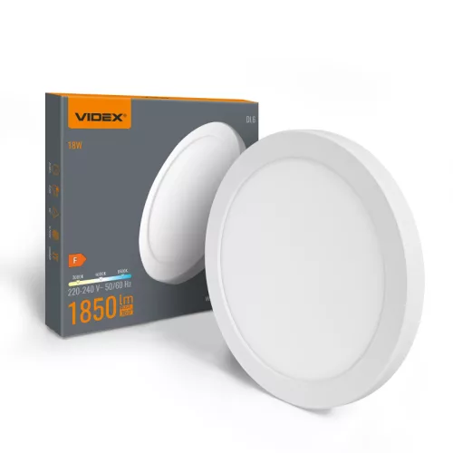 LED Ceiling Light VIDEX DL6R 18W 3000K-4000K-65000K 230V White VL-DL6R-18CW