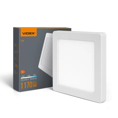 LED Ceiling Light VIDEX DL6S 12W 3000K-4000K-65000K 230V White VL-DL6S-12CW