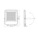 LED Floodlight VIDEX-FLOOD-LED-DAVIS-100W-NW