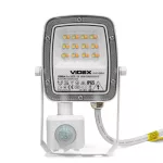 LED Floodlight with motion sensor VIDEX-FLOOD-LED-F5-PIR-10W-CCT