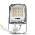 LED Floodlight with motion sensor VIDEX-FLOOD-LED-F5-PIR-30W-CCT