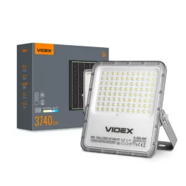   LED Solar Floodlight VIDEX VL-FSO5-3005 3740Lm 5000K VL-FSO5-3005