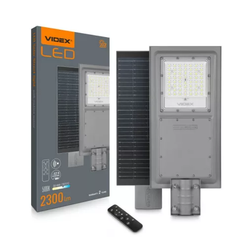 LED Solar Street light with motion sensor VIDEX VL-SLSO-082-S VL-SLSO-082-S