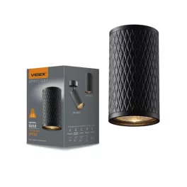   Ceiling spotlight luminaire VIDEX-GU10-TALEN-BLACK VL-SPF02A-BP