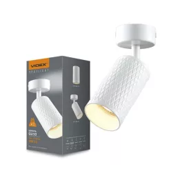   Wall and ceiling spotlight luminaire VIDEX-GU10-GRANT-WHITE VL-SPF02B-WP