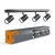 Wall and ceiling spotlight luminaire VIDEX for 4xGU10 lamp VL-SPF05B-WPB