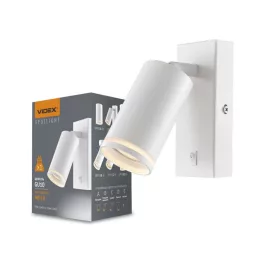   Wall-mounted spot luminaire VIDEX-GU10-KENT-WHITE VL-SPF05E-W