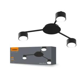   Ceiling spotlight luminaire VIDEX for 3xGX53 lamp VL-SPF20B-B