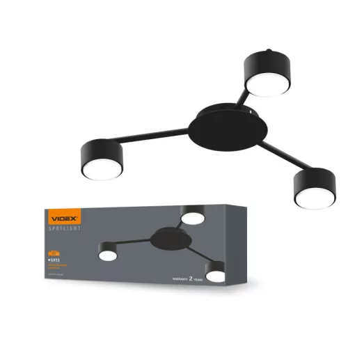 Ceiling spotlight luminaire VIDEX for 3xGX53 lamp VL-SPF20B-B VL-SPF20B-B