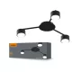 Ceiling spotlight luminaire VIDEX for 3xGX53 lamp VL-SPF20B-B VL-SPF20B-B