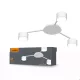 Ceiling spotlight luminaire VIDEX for 3xGX53 lamp VL-SPF20B-W VL-SPF20B-W