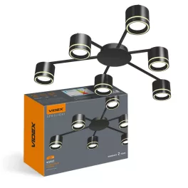   Ceiling spotlight luminaire VIDEX for 6xGX53 lamp VL-SPF21B-B VL-SPF21B-B