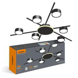   Ceiling spotlight luminaire VIDEX for 6xGX53 lamp with backlight VL-SPF22B-BB VL-SPF22B-BB