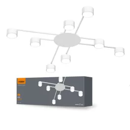   Ceiling spotlight luminaire VIDEX for 8xGX53 lamp VL-SPF22B-W VL-SPF22B-W