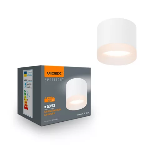 Ceiling spotlight luminaire VIDEX for GX53 lamp VL-SPF25A-W VL-SPF25A-W