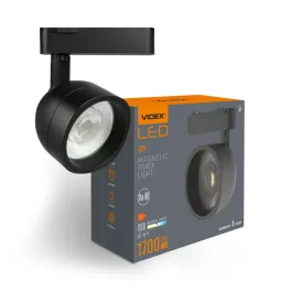   LED Light for Magnetic slim track light system VIDEX VL-TRMS-LA78B Black VL-TRMS-LA78B