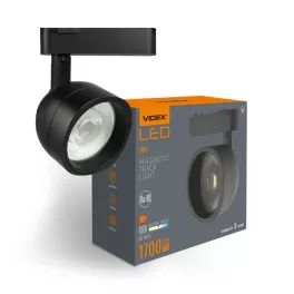   LED Light for Magnetic slim track light system VIDEX VL-TRMS-LA78B Black VL-TRMS-LA78B