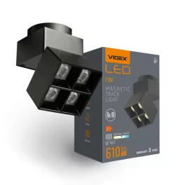   LED Light for Magnetic slim track light system VIDEX VL-TRMS-LE24B Black VL-TRMS-LE24B