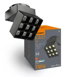   LED Light for Magnetic slim track light system VIDEX VL-TRMS-LE29B Black VL-TRMS-LE29B