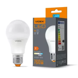 LED Bulb VIDEX-E27-A60-8W-CW VLE-A60e-08276