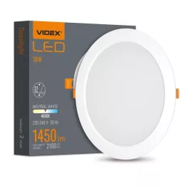   LED Downlight Fixture VIDEX-DOWNLIGHT-LED-DLBR-124-12W-NW VLE-DLBR-124
