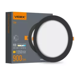   LED Recessed Downlight VIDEX-DOWNLIGHT-LED-DLBR-124-BLACK-12W-NW VLE-DLBR-124B