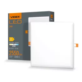   LED Frameless Downlight Fixture VIDEX-DOWNLIGHT-LED-DLFS-24W-NW VLE-DLFS-244