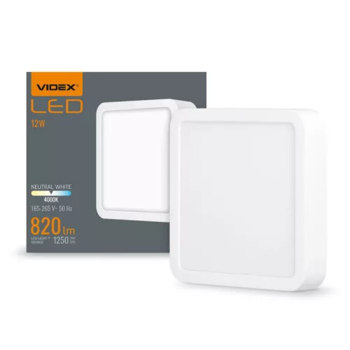 LED Surface Downlight Fixture VIDEX-DOWNLIGHT-LED-DLSS-12W-NW VLE-DLSS-124