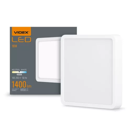 LED Surface Downlight Fixture VIDEX-DOWNLIGHT-LED-DLSS-18W-NW VLE-DLSS-184